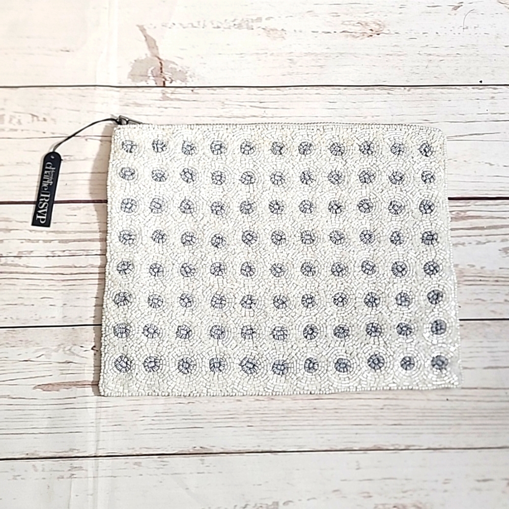 Charming Charlie RSVP Boho Beaded Clutch - NWT